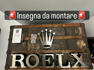 ROLEX INSEGNA DISPLAY STAND RETRO ILLUMINATA