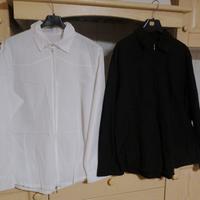 camice in cotone con zip 