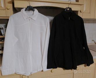 camice in cotone con zip 