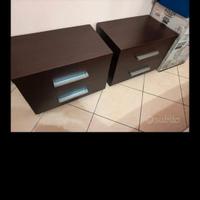 coppia comodini color wenghe 