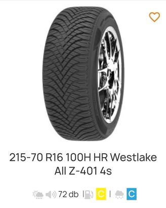2 Gomme 4 stagioni 215 70 16