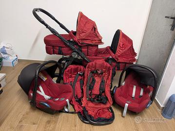 Passeggino trio gemellare / fratellare baby jogger