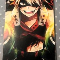 Stampa Anime Katsuki Bakugo su Legno
