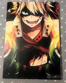 Stampa Anime Katsuki Bakugo su Legno