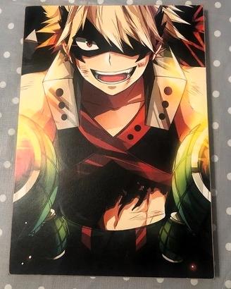 Stampa Anime Katsuki Bakugo su Legno