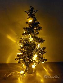 albero di natale con luci 60cm