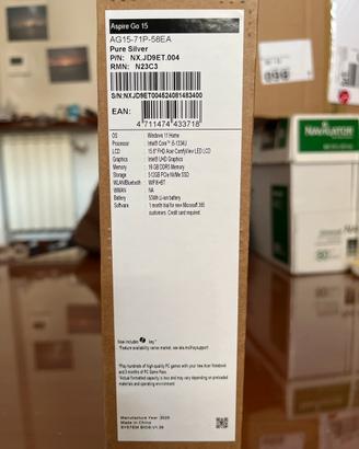 Acer Aspire Go 15” - Intel i5 (13ª gen) - 16GB RAM