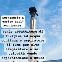 abbattitore di furigine e aspiratore di fumo