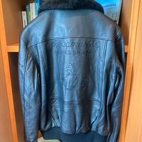 Giubbotto di pelle vera speedmaster OMEGA