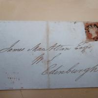 Piego di Lettera 1844 Gran Bretagna - Penny Red +