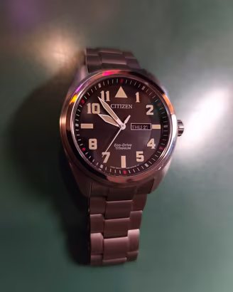 CITIZEN ECO DRIVE GARRISON FIELD WATCH  TITANIO