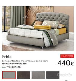 Letto contenitore matrimoniale