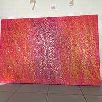 Quadro ad olio stile tipo Jackson Pollock