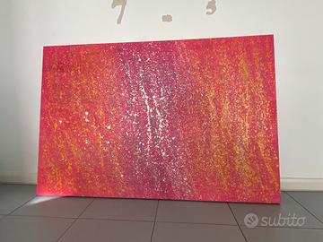 Quadro ad olio stile tipo Jackson Pollock