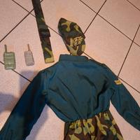vestito carnevale  militare anni 5/7