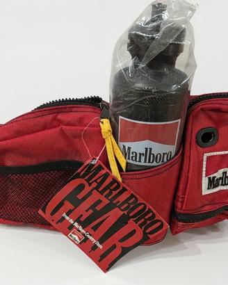 Vintage Marsupio Marlboro Gear con Borraccia - 