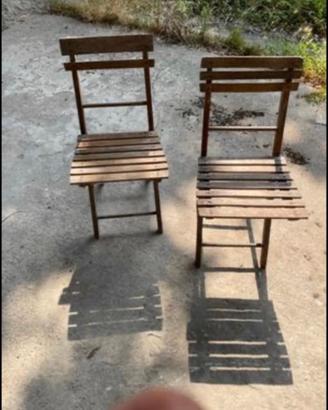 Seggiole per esterni pieghevoli