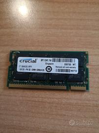 So-Dimm Crucial 200 pin, 1GB