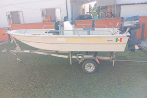Barca motore e carrello