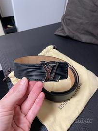 Cintura pelle nera donna louis vuitton