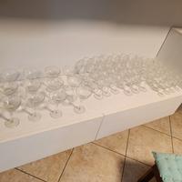 SERVIZIO DA 12  DI BICCHIERI DI MURANO (65PZ)