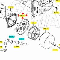 Supporto filtro aria Kawasaki KLX250 130911835