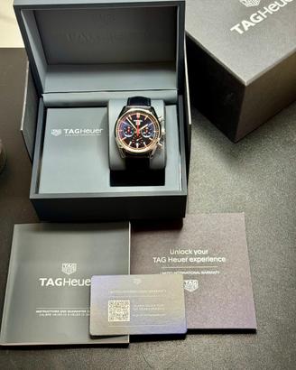 TAG Heuer S/El Cinturino Orologio In Pelle Di Vitello Italiana 22mm: Per TAG Heuer Carrera Monaco, Blu Strap Pelle Vitello Italiano - Foto 4