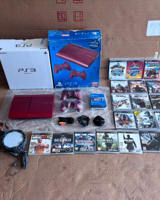 Playstation 3 con 19 giochi e 2 volanti in omaggio