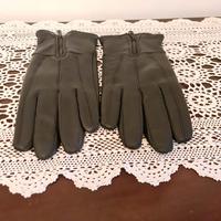 Guanti in pelle con zip