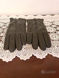 Guanti in pelle con zip