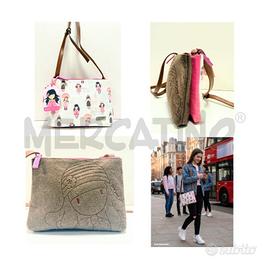 BORSA D SANTORO BIANCA ROSA/MARR TRACOLLA NUOVA