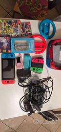 Nintendo switch piu accessori e giochi