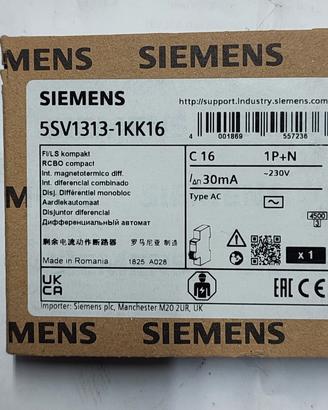 differenziale Siemens c16 tipe AC 