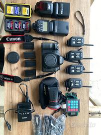 Canon 5D Mk II + Kit Studio & Adattatori Leica/Zei