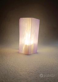 Lampada decorativa stampata in 3D con luce LED inc