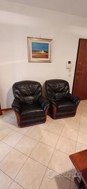 Poltrone in pelle Chateau d'Ax
