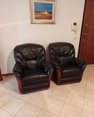 Poltrone in pelle Chateau d'Ax