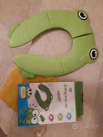 vasino piegole da viaggio, motivo rana verde