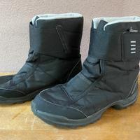 Doposci Decathlon, taglia 42, neri, waterproof