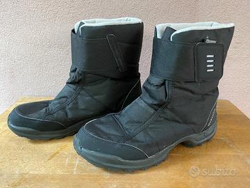 Doposci Decathlon, taglia 42, neri, waterproof