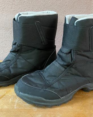 Doposci Decathlon, taglia 42, neri, waterproof