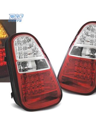 FANALI MINI COOPER R50 R52 R53 04-06 LED ROSSO CHI