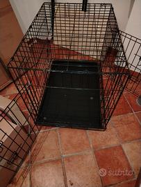 Gabbia pieghevole per animali in metallo