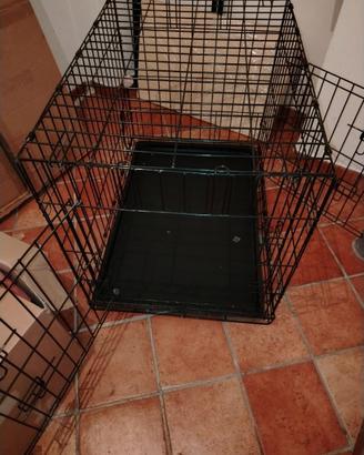 Gabbia pieghevole per animali in metallo