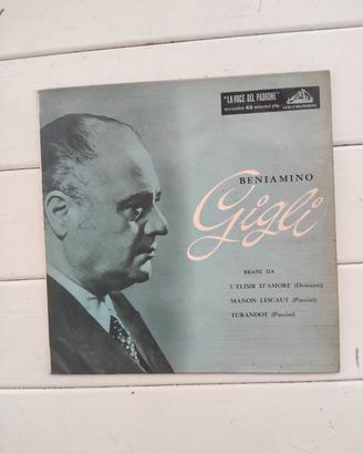vinile 45 giri di Beniamino Gigli