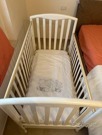 Culla Pali in legno bianca