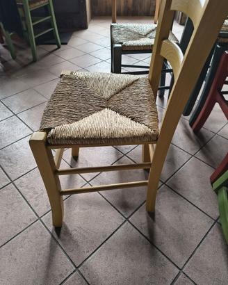 Sedie in legno nuove ed esposizione – da €25 cad.