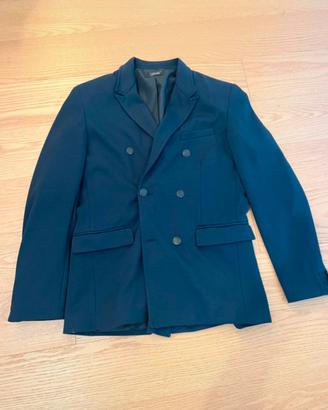 Blazer blu doppiopetto uomo Zara