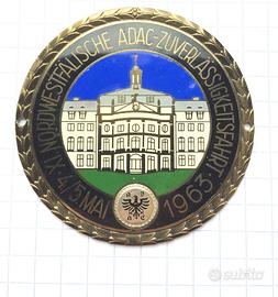 Placca badge stemma emblema auto-moto epoca ADAC