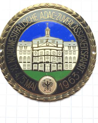 Placca badge stemma emblema auto-moto epoca ADAC